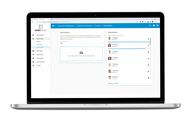 CardsOnline Photo batch upload